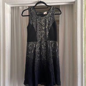 Parker silk snake print dress